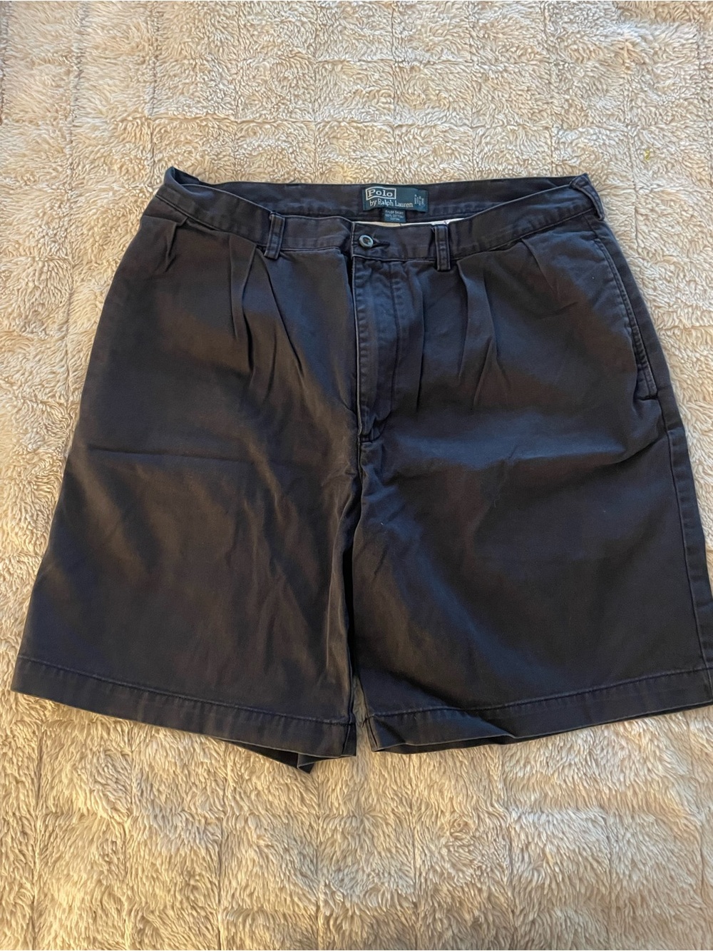 Polo by Ralph Lauren Men's Black Flat-Front Shorts